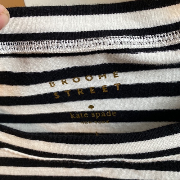 KATE SPADE BROOME STREET| Striped shirt with ruffled peplum size L - Picture 10 of 14
